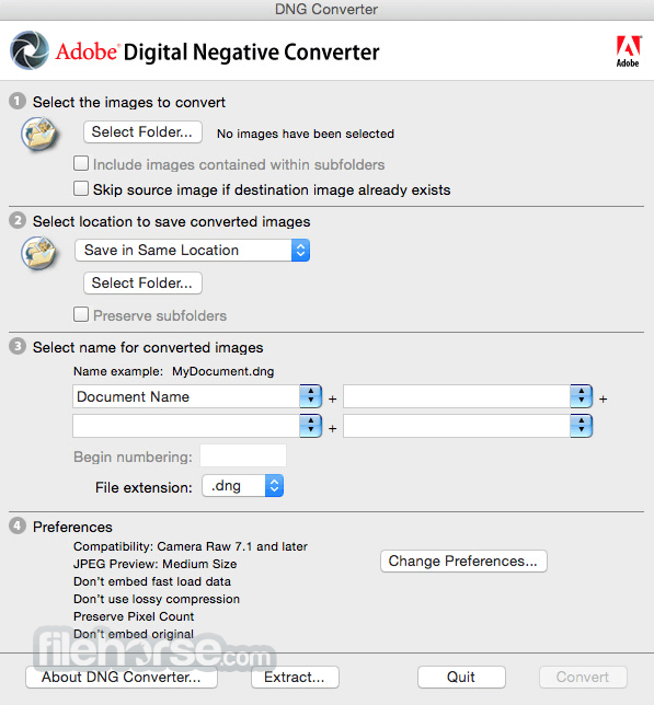dng converter for mac 10.8.5